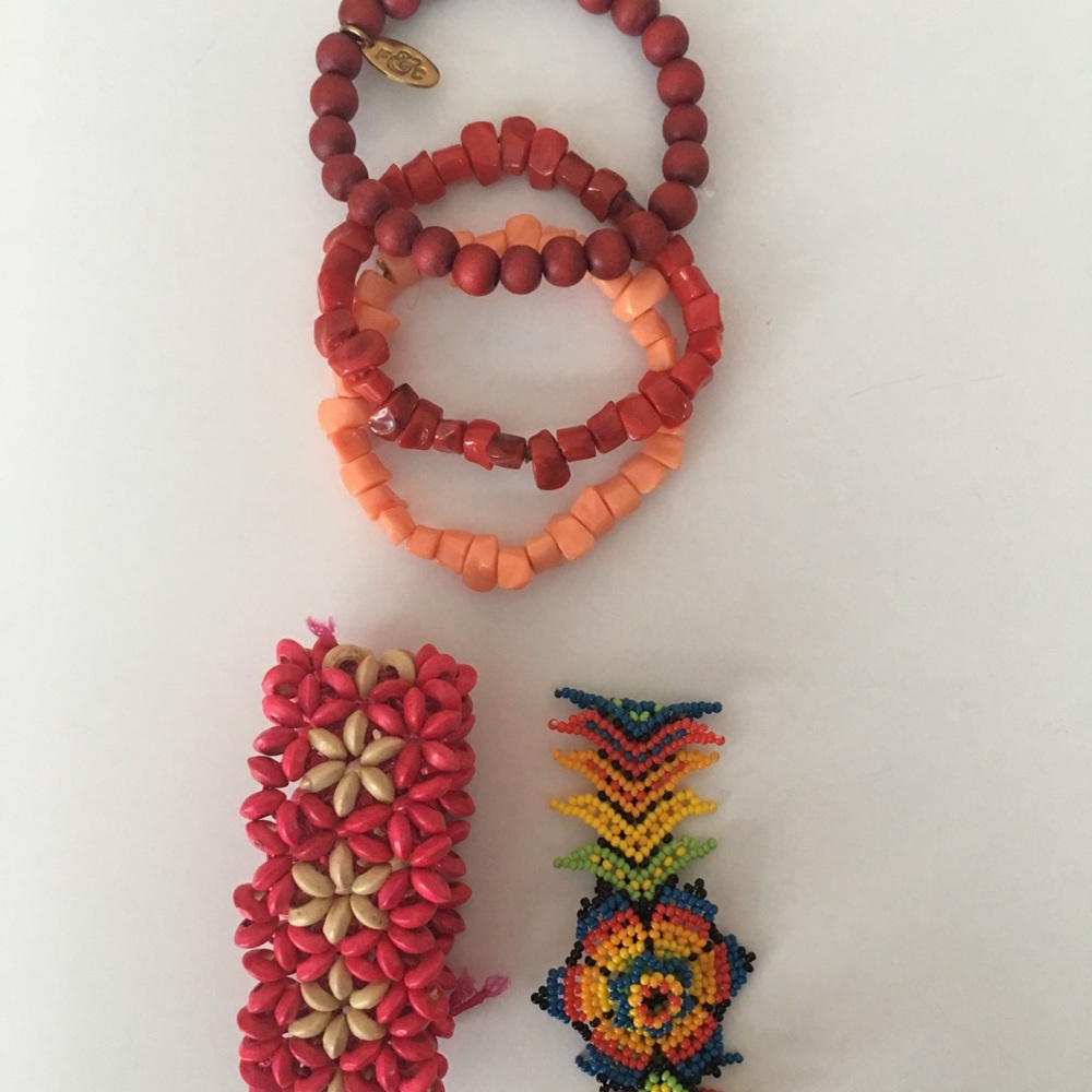 Bundle of beach bracelets